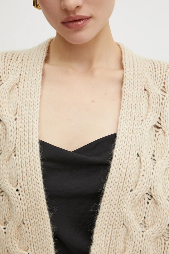 Boss Orange cardigan din amestec de lana 50531293 bej