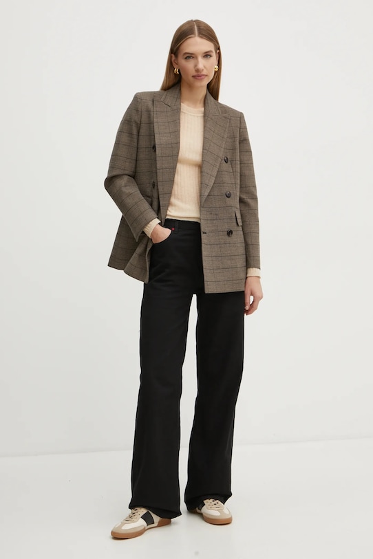 Boss Orange pulover de lana 50531296 bej SS25