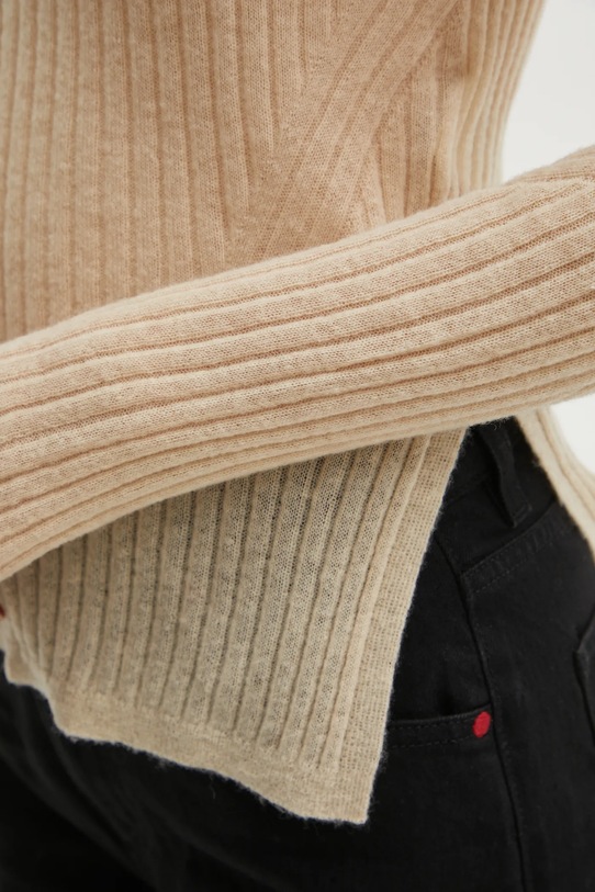 Boss Orange pulover de lana 50531296 bej