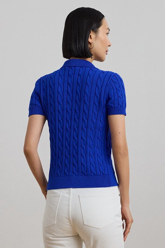 Lauren Ralph Lauren pulover de bumbac 200957581 albastru SS25