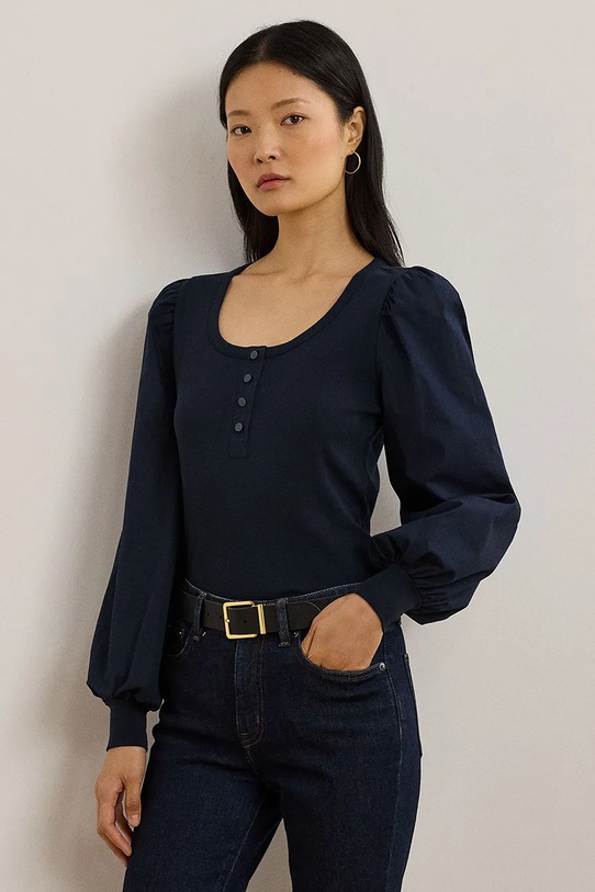 Βαμβακερό πουλόβερ Lauren Ralph Lauren βαμβάκι σκούρο μπλε 200957596