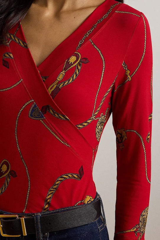 Lauren Ralph Lauren bluzka czerwony 200957611