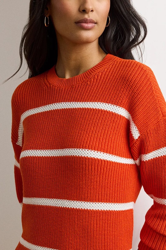 Bavlněný svetr Lauren Ralph Lauren oranžová 200957513