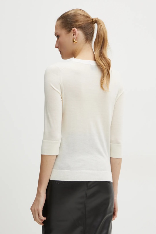 Одяг Вовняний светр BOSS 50530711 бежевий