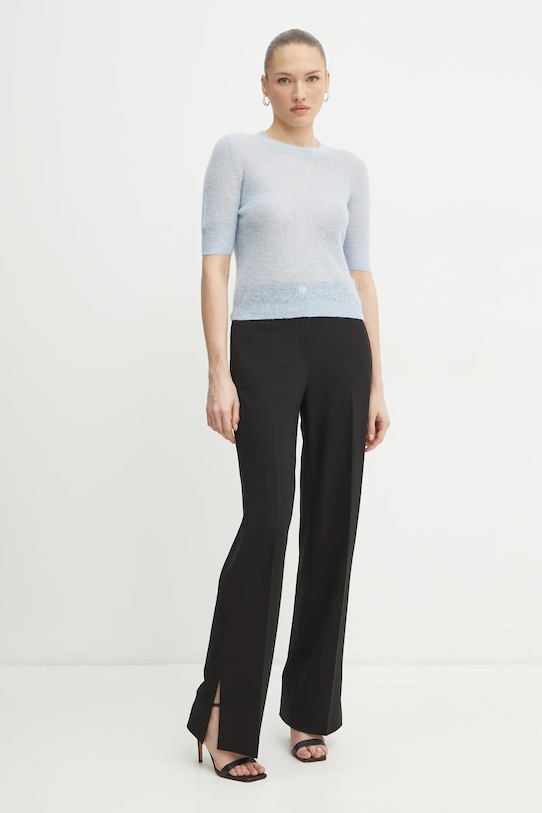 Vlněný svetr BOSS 50530718 modrá SS25