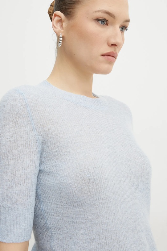 Vlněný svetr BOSS modrá 50530718