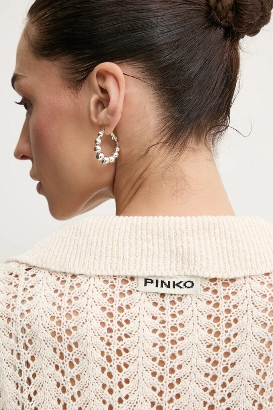 Λινό πουλόβερ Pinko 104946.A2FP μπεζ