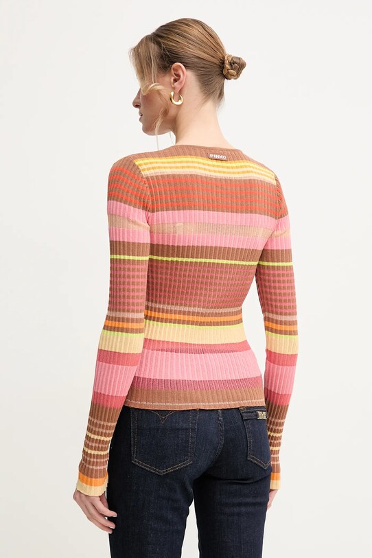 Odzież Pinko sweter z domieszką lnu 104637.A2E8 brązowy