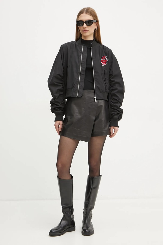 Karl Lagerfeld pulover A1W18006 negru SS25