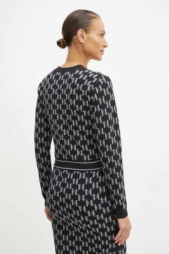 Oblečenie Kardigán Karl Lagerfeld A1W18039 čierna