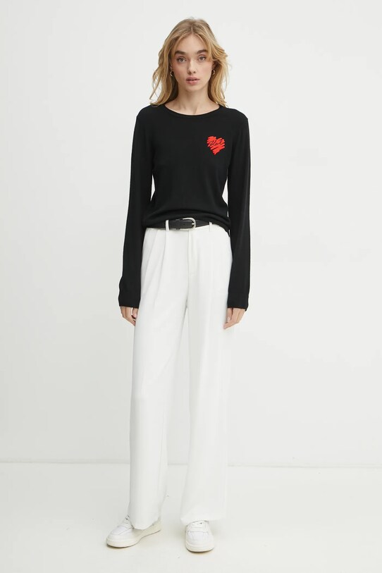 Шерстяной свитер Karl Lagerfeld A1W18051 чёрный SS25