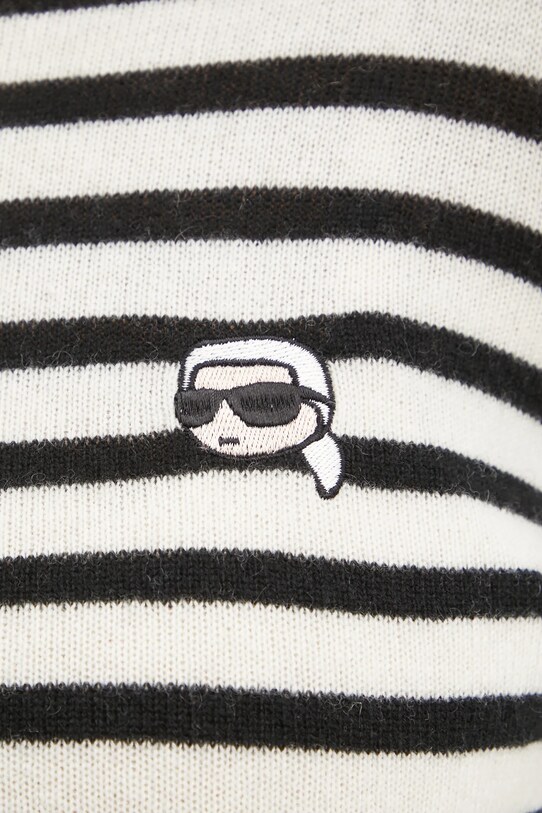 Вовняний светр Karl Lagerfeld бежевий A1W18054
