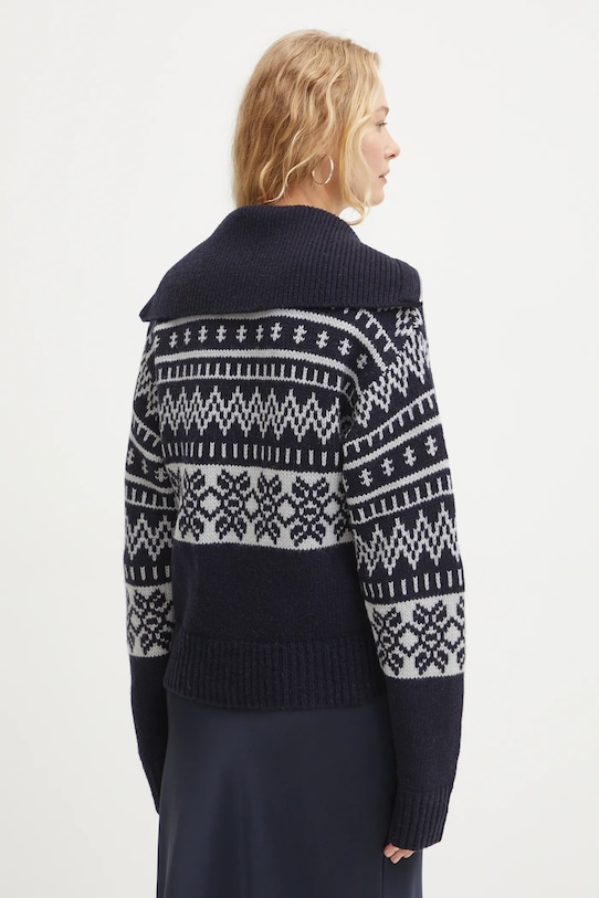 Oblečení Vlněný svetr Samsoe Samsoe SALOUISA F24400082 námořnická modř