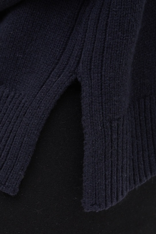 Vlněný svetr Samsoe Samsoe SAKEIKU F24400069 námořnická modř