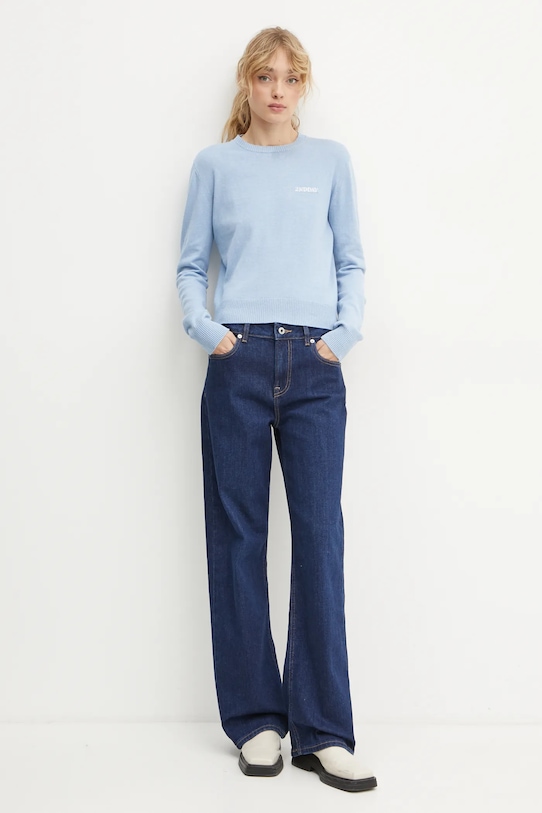 2NDDAY pulover din amestec de lana Lance 2251340408 albastru ZS25