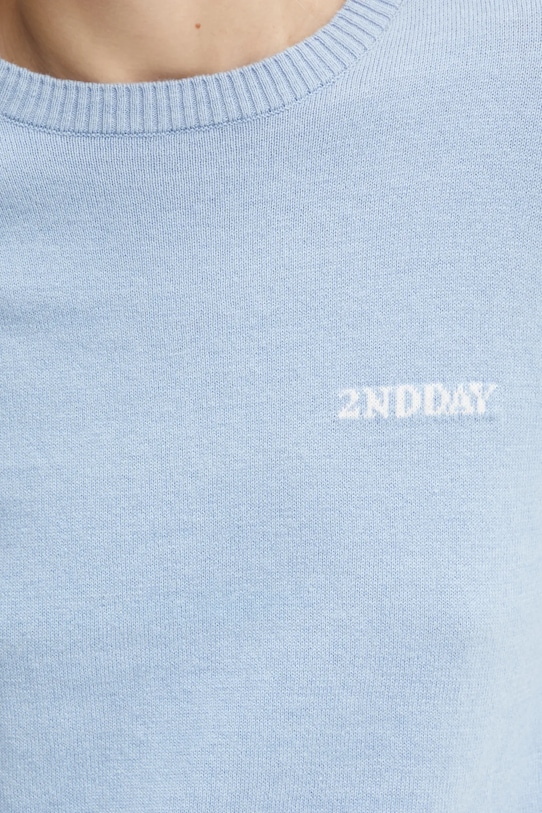 2NDDAY pulover din amestec de lana Lance 2251340408 albastru