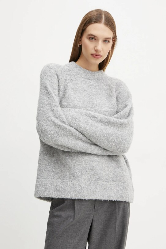 2NDDAY pulover din amestec de lana Garnet groase gri 2251340409