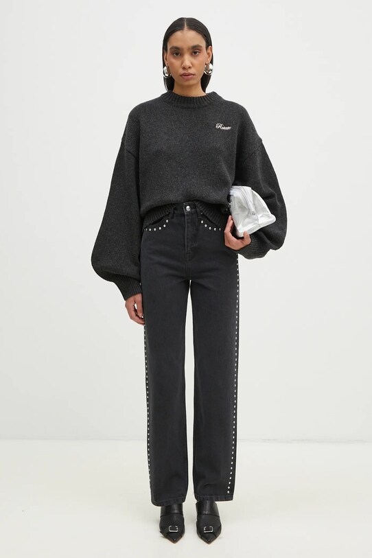 Rotate sweter z wełny merino 1133771745 czarny