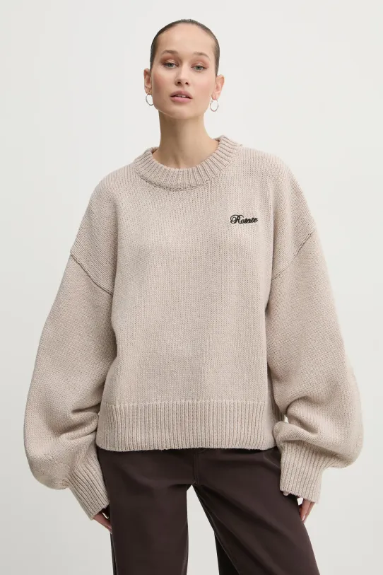 Rotate sweater chunky beige 1133772313