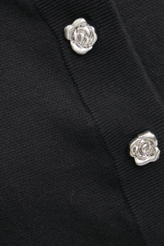 Кардиган с примесью кашемира Rotate 114033100 чёрный