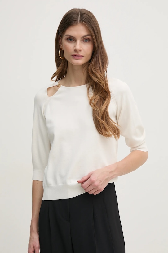 Twinset sweter pozostałe beżowy 251TP3490