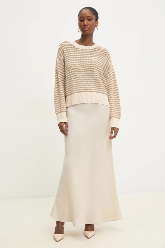 Twinset sweter 251TP3321 beżowy SS25