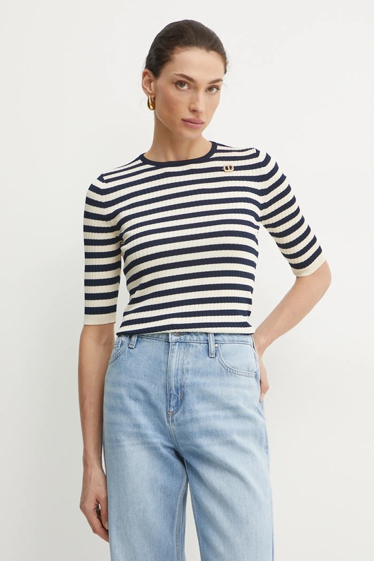 Svetr Twinset kulatý námořnická modř 251TP3470