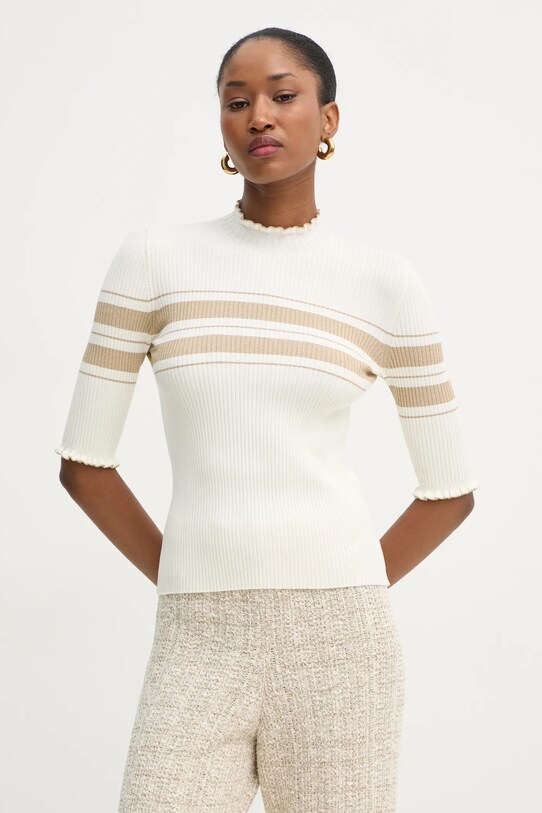 Pulover Twinset slim bež 251TP3420