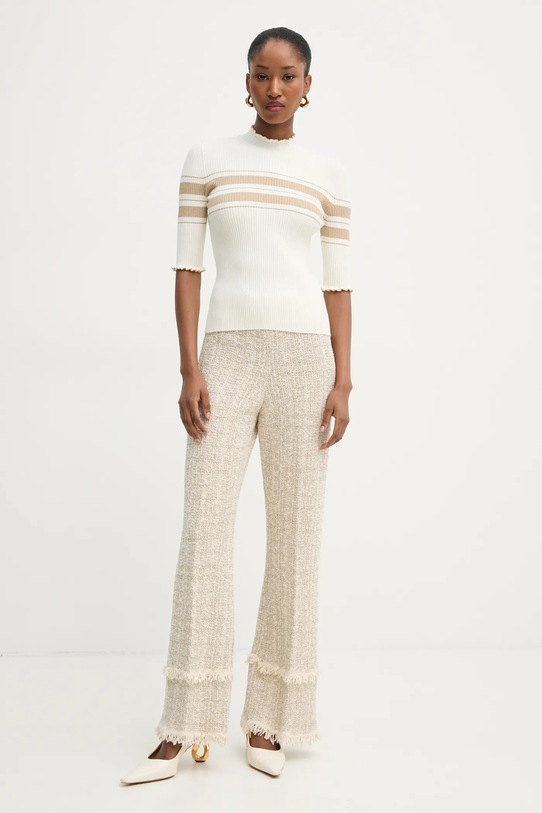 Twinset sweter 251TP3420 beżowy SS25