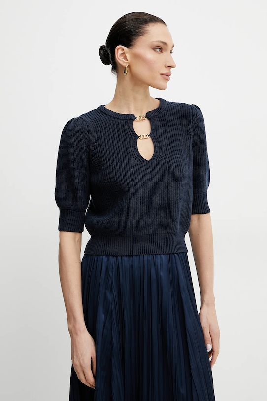 Свитер Twinset хлопок тёмно-синий 251TP3172
