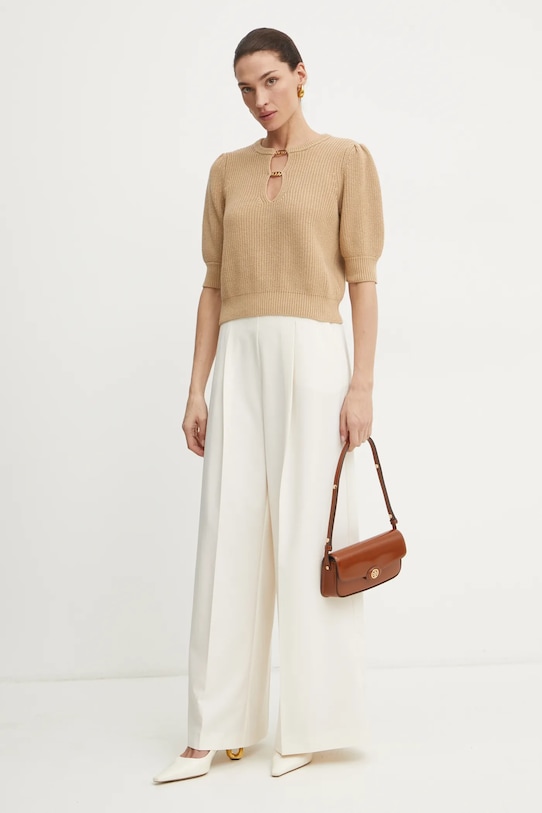 Twinset sweter 251TP3172 brązowy SS25