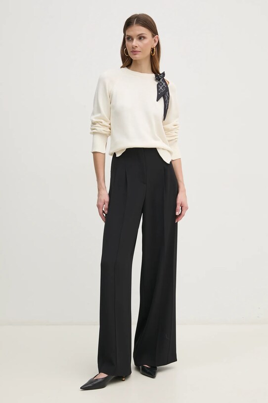 Twinset pulover din amestec de lana 251TP3210 bej SS25
