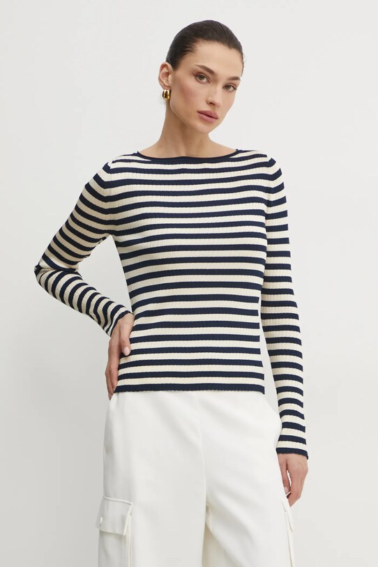 Twinset pulover subtiri bleumarin 251TP3471