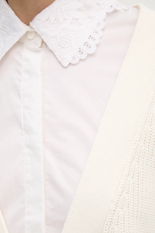 Twinset sweter bawełniany 251TP3390 beżowy