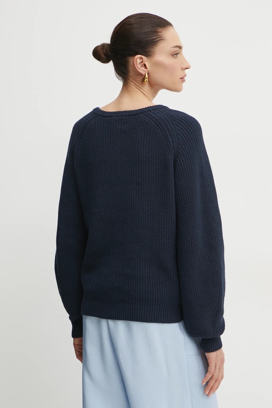 Odzież Twinset sweter bawełniany 251TP3170 granatowy