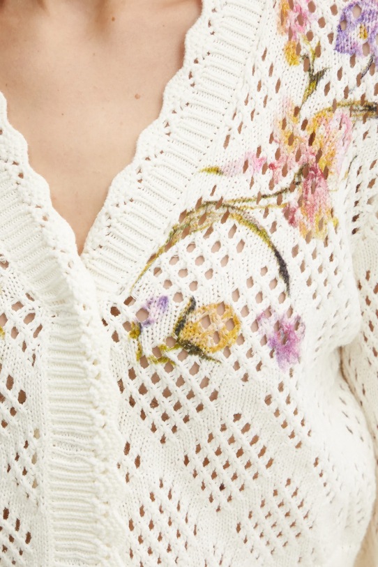 Bavlněný kardigan Twinset 251TP3640 béžová