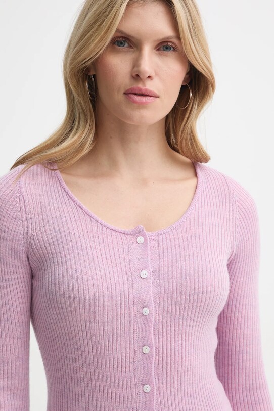Herskind cardigan din lana Liw violet 5434825