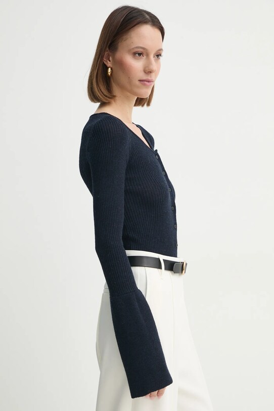 Herskind cardigan din lana Liw bleumarin 5434825