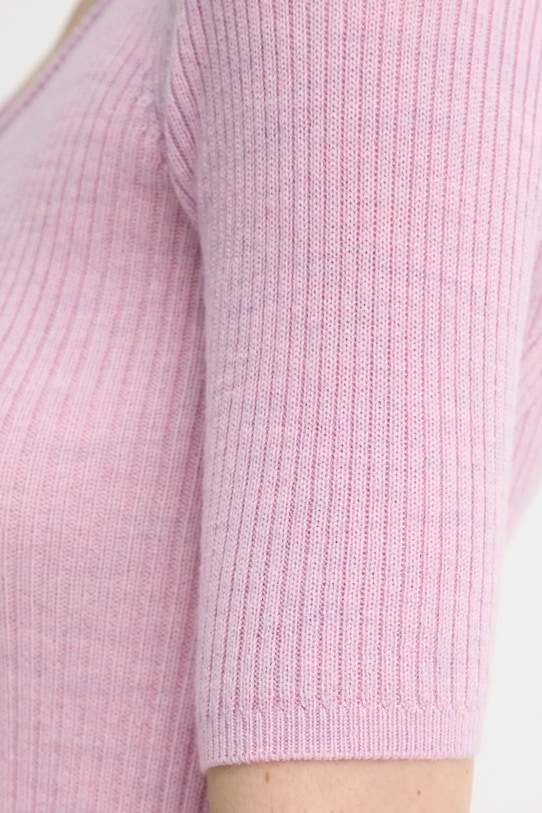 Herskind sweter wełniany Agnes fioletowy 5433825