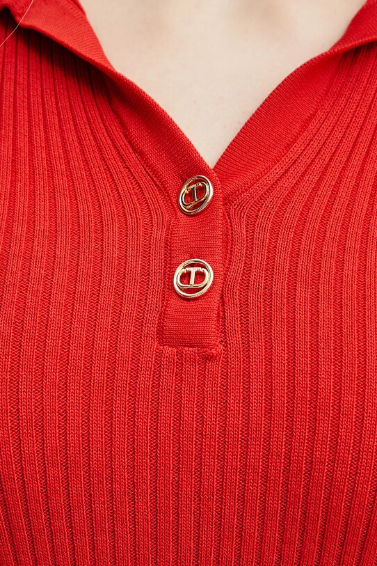 Twinset tricou polo 251TT3222 rosu