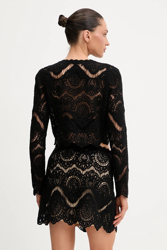 Odzież Twinset kardigan bawełniany 251TS3090 czarny