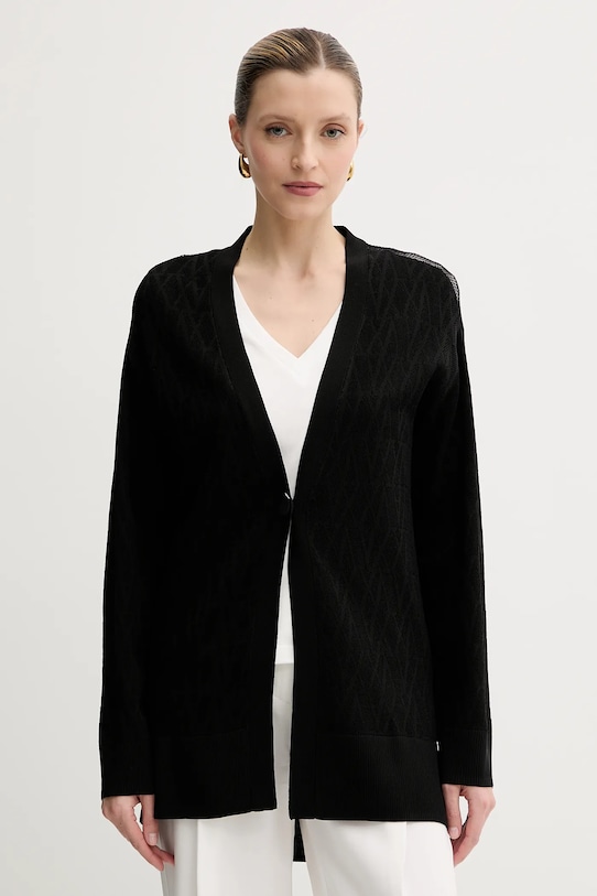 Armani Exchange kardigan wzorzyste czarny XW000579.AF12875