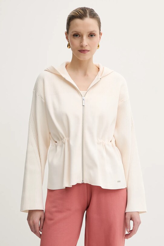 Armani Exchange cardigan a maglia fine beige XW000575.AF12740