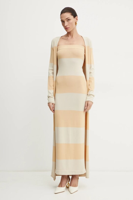 Liviana Conti cardigan F5SA39 giallo ZS25