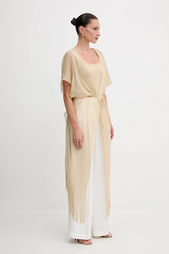 Abbigliamento Liviana Conti poncho A5SF65 beige