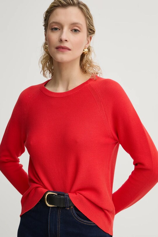 Marc O'Polo pulover de bumbac subtiri rosu 5000005786