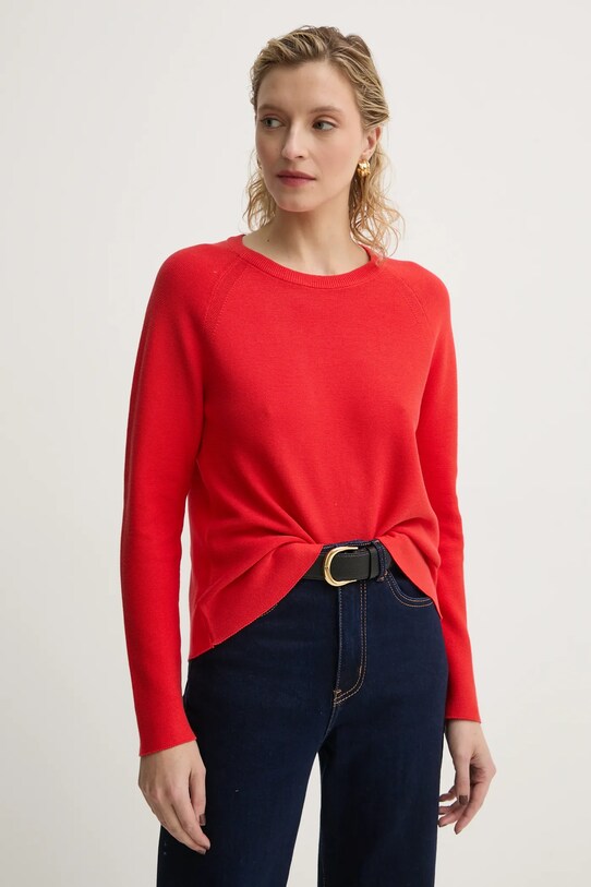 Marc O'Polo sweter bawełniany czerwony 5000005786