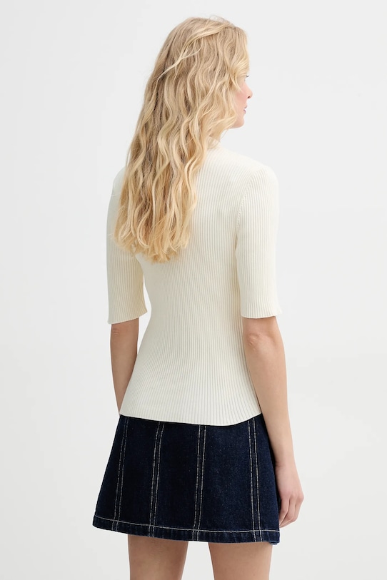 Ruházat A.P.C. pamut póló polo danae COGDK.F23216 bézs