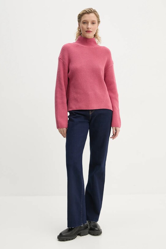 Marc O'Polo pulover de bumbac 500605960049 roz SS25