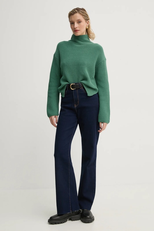 Marc O'Polo pulover de bumbac 500605960049 verde SS25